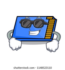 Super cool memory card character cartoon