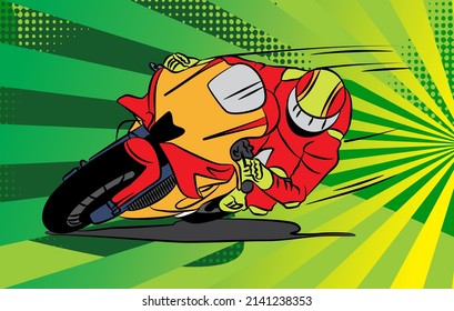 Diseño de ilustración de motocicletas super cool. vector