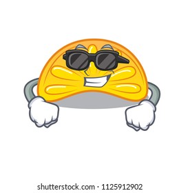 Super cool orange jelly candy character cartoon