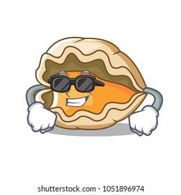 Super cool oyster character cartoon style