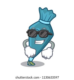 Super cool pastrybag character cartoon style vector illustration