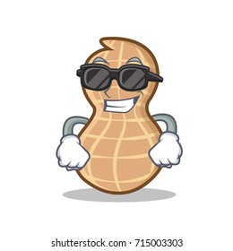 Super cool peanut character cartoon style
