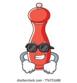Super cool pepper mill character cartoon