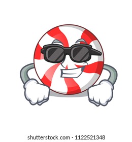 Super cool peppermint candy character cartoon