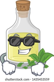 Super cool peppermint oil in the cartoon shape
