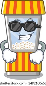 Super cool popcorn vending machine in a character