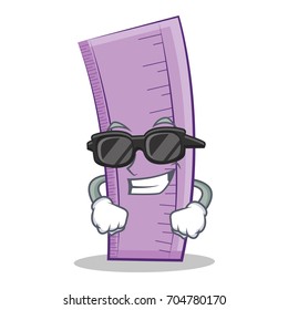 Super cool ruler character cartoon design