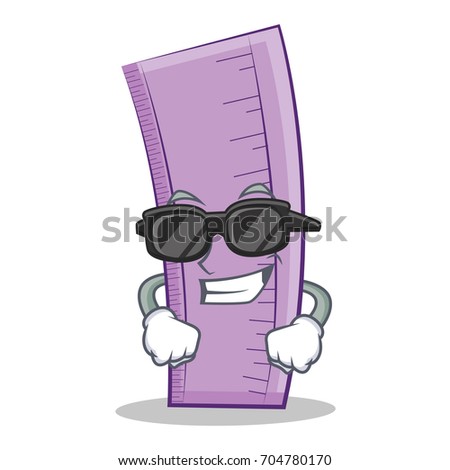 Super cool ruler character cartoon design