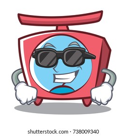 Super cool scale character cartoon style