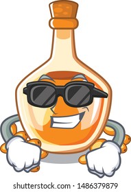 Super cool sea buckthorn oil isolated on mascot