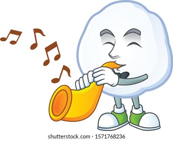 Super Cool Snowball Cartoon Character Performance Stock Vector (Royalty