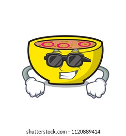 Super cool soup union character cartoon
