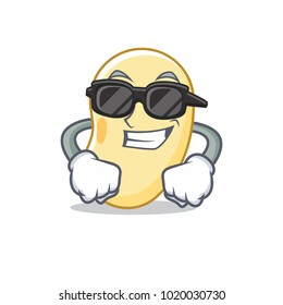 Super cool soy bean character cartoon