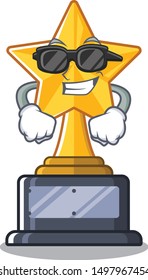 Super cool star trophy with the character shape
