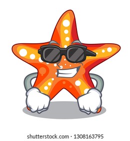 Super cool starfish in the cartoon shape funny