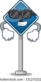 Super cool straight ahead sign character shape