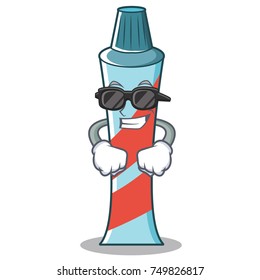Super cool toothpaste character cartoon style