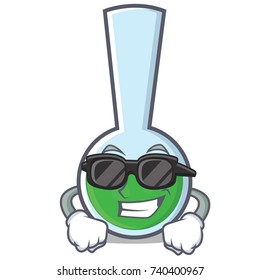 Super cool tube laboratory character cartoon