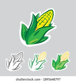 Supermais, grüner Cob schön