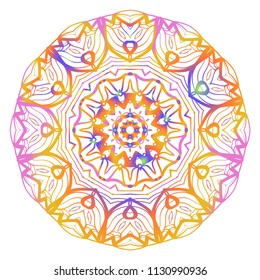 Super Creative floral mandala, decorative ornament. design for print fabric, tatto. vector