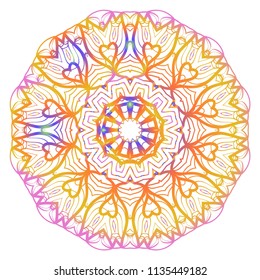 Super Creative floral mandala, decorative ornament. design for print fabric, tatto. vector