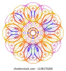 Super Creative floral mandala, decorative ornament. design for print fabric, tatto. vector