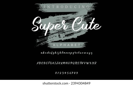 Super Cute BRUSH Signature Font Calligraphy Logotype Script Brush Font Type Font lettering handwritten