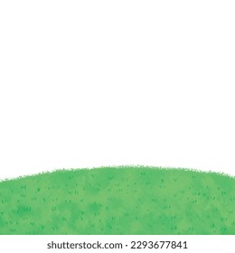 super cute cartoon green lawn png