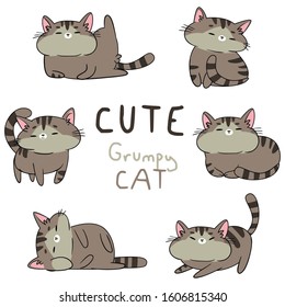 Super Cute Cat illustration Vector