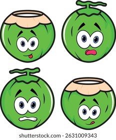 Super cute coconut vector with refreshing personality! Ideal for tropical drink packaging, summer designs, and vacation themes.