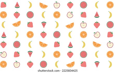Papel de fondo de pantalla del vector de frutas Super Cuit