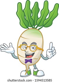 Super Cute Geek daikon cartoon character design