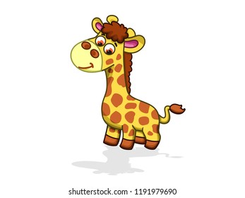 super cute giraffe illustration