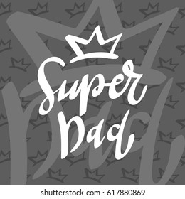 Super Dad calligraphic plate