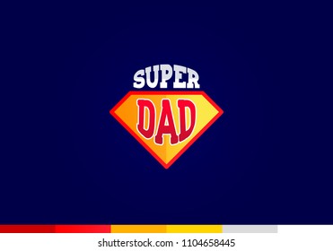 super dad father's day poster 