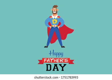 Super Dad Happy Fathers Day Design