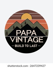 Super Dad Since Day One – Retro Father and Daughter Silhouette Design for T-Shirts, Gifts and Cards