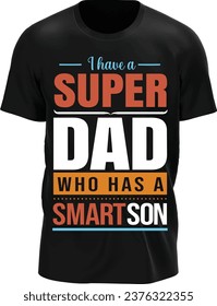 Super DAD T shirt design download