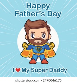 Super Daddy Card Father Day