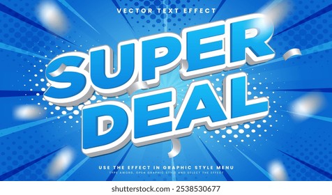 Super Deal 3d editable text effect Template suitable for Sale Products