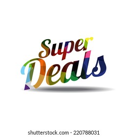 Super Deal Colorful Vector Icon Design