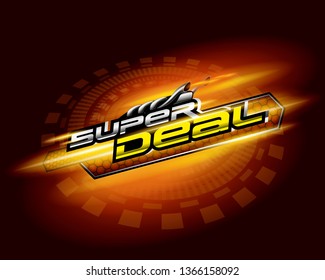 Super deal concept vector