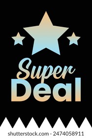 Super Deal E-commerce Sales Label Discount Offer Tags and Design Template Vector Illustration