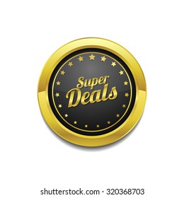 Super Deal Golden Vector Icon Button
