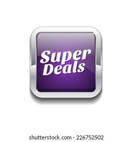 Super Deal Purple Vector Icon Button