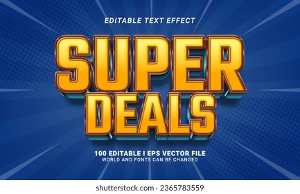 super deals editable text effect