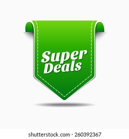 Super Deals Green Vector Icon Design