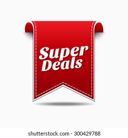 Super Deals Red Vector Icon Design