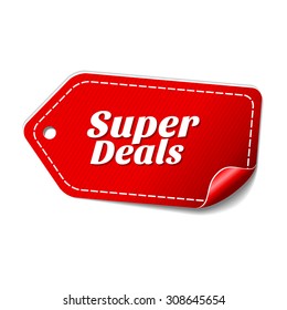 Super Deals Red Vector Icon Design