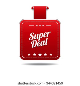 Super Deals Red Vector Icon Design